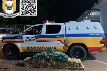 212 tabletes maconha são apreendidos pela Polícia Militar Rodoviária de Minas Gerais no Triângulo Mineiro