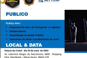 5ª Edição do Prêmio Mérito Empresarial reconhece excelência no Setor de Transporte do Triângulo Mineiro