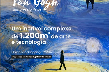 Uberlândia Shopping recebe Van Gogh & Impressionistas: exposição imersiva aclamada por mais de meio milhões de pessoas no Brasil