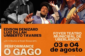 Performance “O gago apaixonado” será apresentado no Foyer do Teatro Municipal