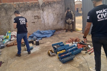 Atuação conjunta da Polícia Civil e Polícia Militar recupera, em menos de 24 horas, materiais furtados em zona rural da cidade de Estrela do Sul