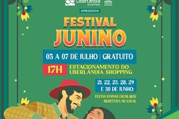 Festival Junino da Casa do Menor Nova Canaã leva gastronomia e música típica ao Uberlândia Shopping